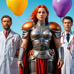 A well-geared team of "Reverse: 1999" characters (Lilya, Medicine Pocket, Balloon Party, Centurion) standing confidently, ready for automated progression in a vibrant, challenging stage. The scene should convey preparation and strategic team composition.