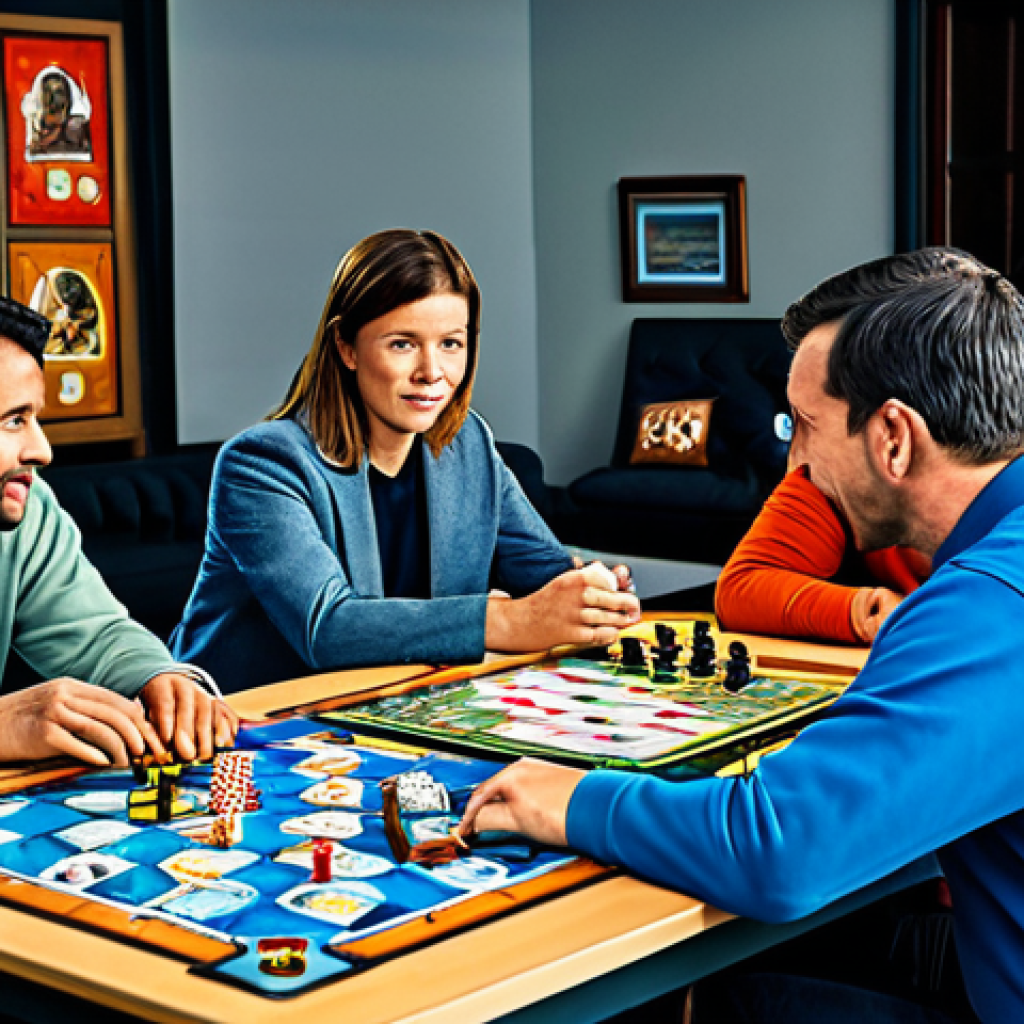 **

A diverse team of fully clothed strategists in a brightly lit, modern game room, intently focused on a Reverse: 1999 game board filled with character cards. The atmosphere is energetic and collaborative. They are discussing character selection and development. Ensure perfect anatomy and natural poses. Professional, safe for work, appropriate content, family-friendly. High resolution, digital art.

**