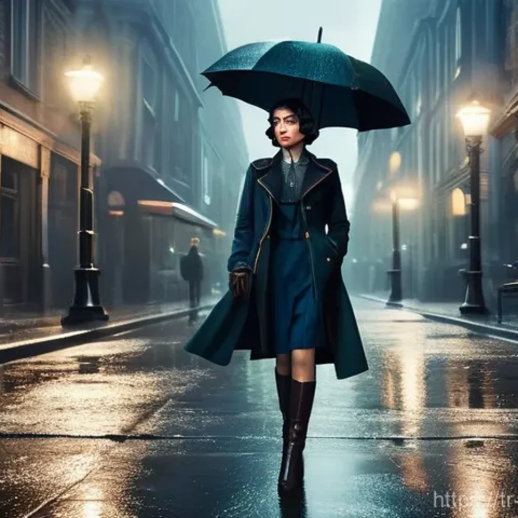 리버스 1999 팬덤의 성장 - A sophisticated female character, aged in her early twenties, with an elegant bob haircut, standing ...