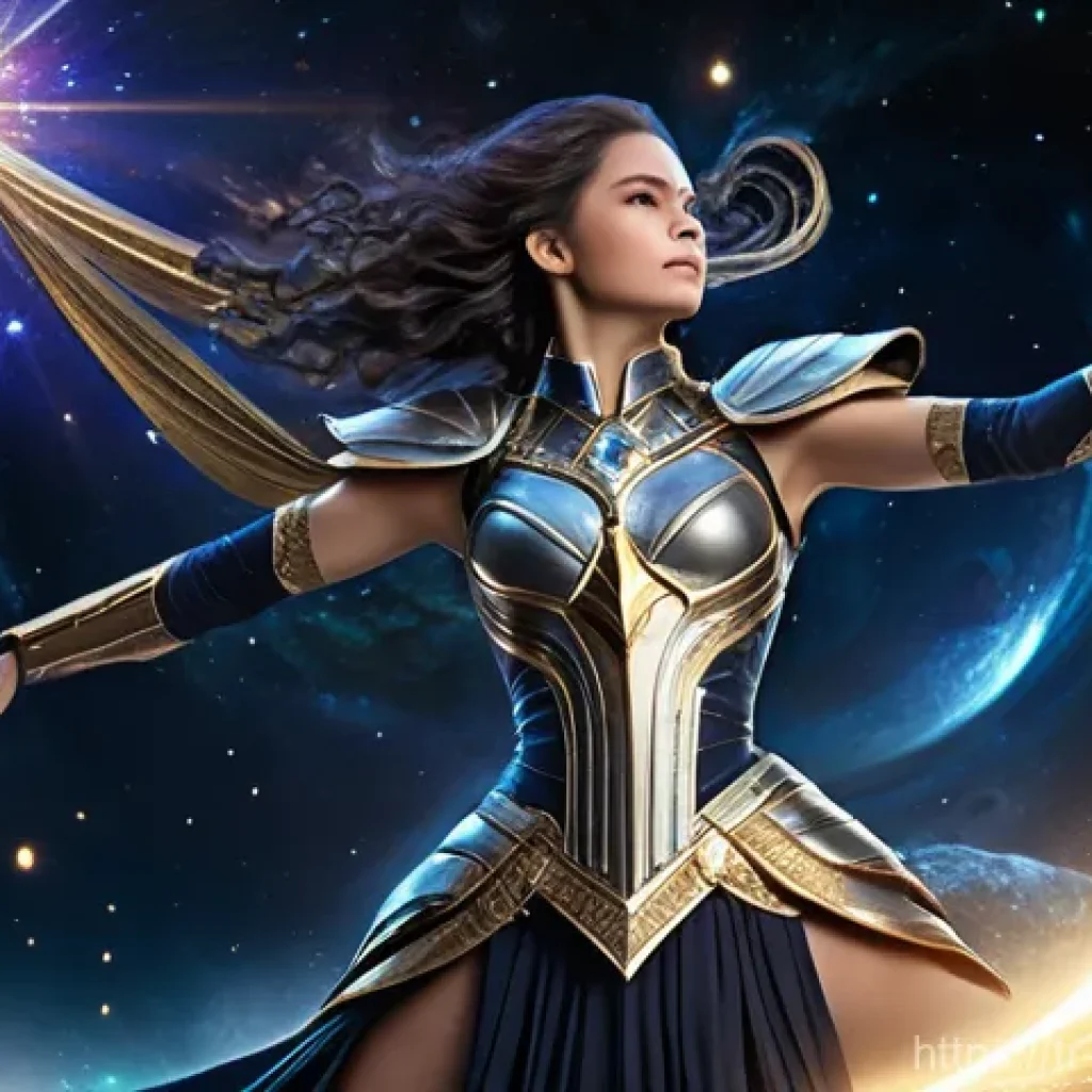 리버스 1999 최고의 PvE 전략 - **Recoleta: Starlight Burst**
    A dynamic, full-body shot of Recoleta, a young woman with a determ...