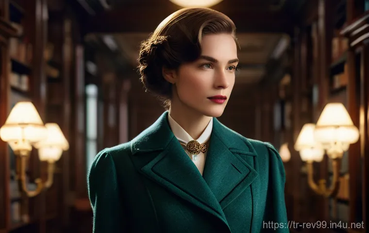 리버스 1999 세계관의 깊이 - **"A mysterious 1920s Art Deco cityscape at dusk, rendered in a hand-drawn, retro-futuristic style. ...