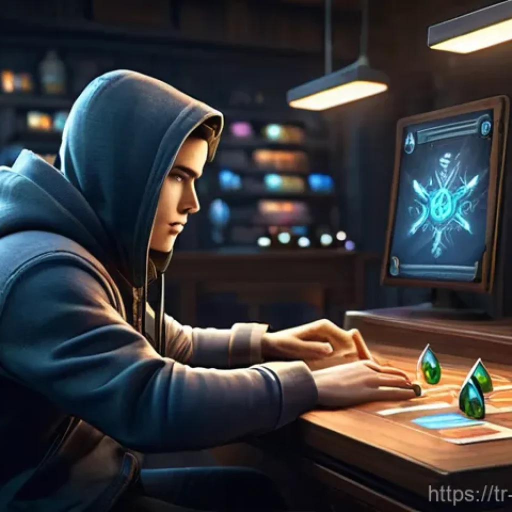 리버스 1999 협동전 아이템 분배 - **Prompt 1: Strategic Resource Management in a Fantasy Game**
    A young, focused player, dressed i...