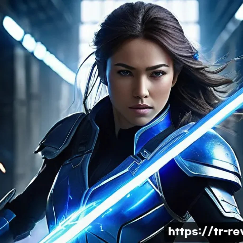 리버스 1999 신규 던전 메타 - **Prompt 1: Dynamic Follow-Up Attack**
    A powerful female warrior, mid-air, delivering a series o...