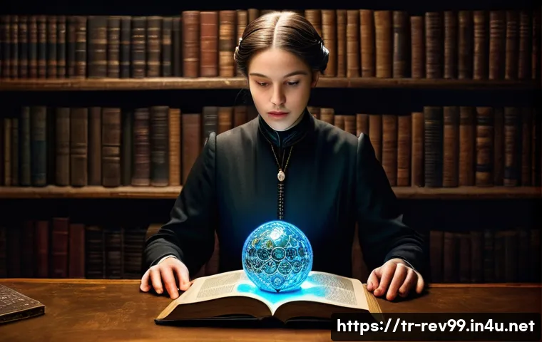 리버스 1999 공식 위키 활용법 - **Prompt:** A scholarly female character from Reverse: 1999, resembling a meticulous archivist or re...