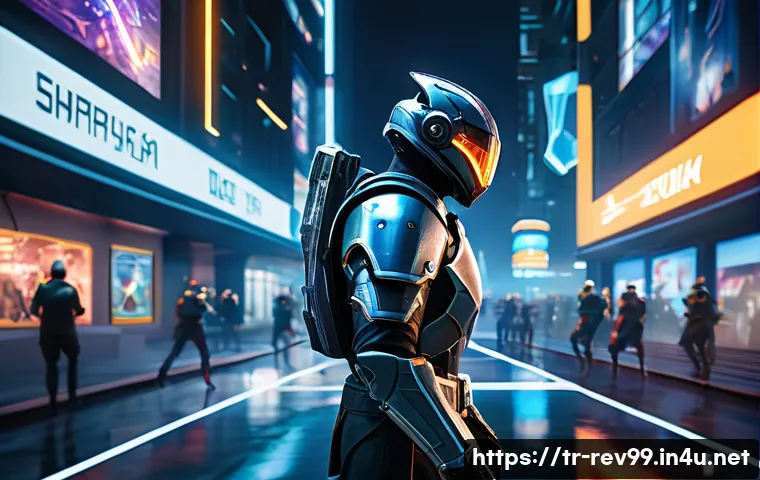 리버스 1999 개발진 AMA 모음 - A futuristic gaming scene depicting a dynamic battle where a character uses time manipulation powers...